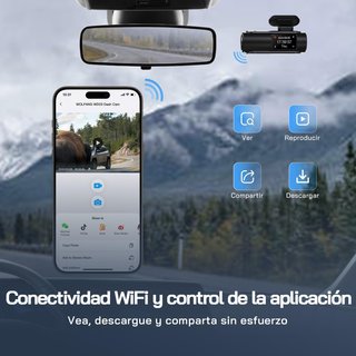 WOLFANG cámara coche doble lente 4K
