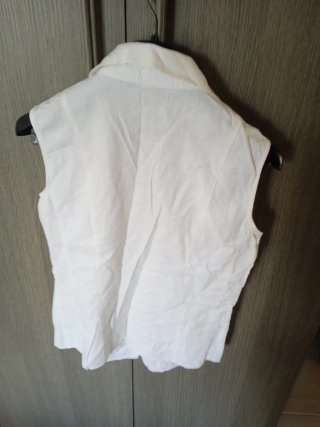 Camicia donna CANDA bianca smanicata