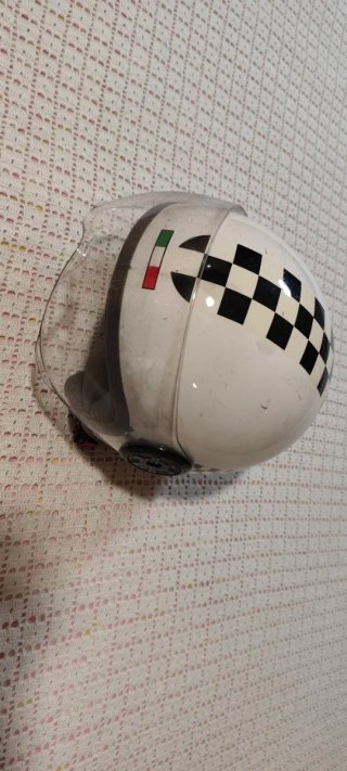 Casco de moto Xenon blanco con visera Talla M