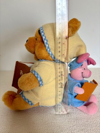 Peluche Winnie the Pooh vintage con libro