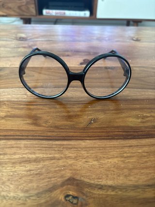 Gafas Redondas Carnaval Negras adultos