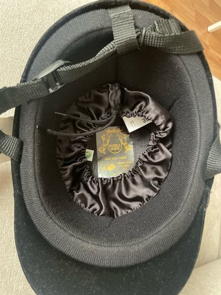 Casco de montar negro con lazo Talla 58