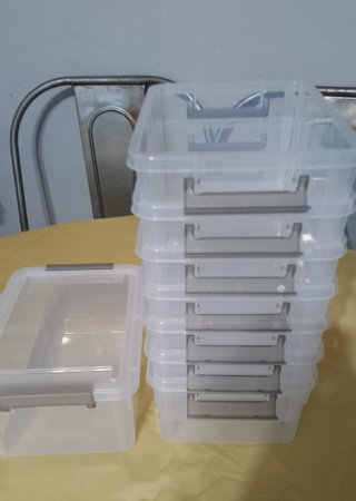 Juego 8 Cajas Almacenamiento Tapa 3L
