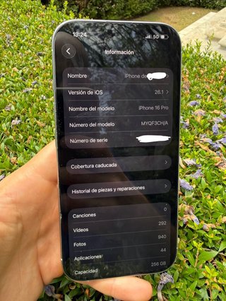 iPhone 16 Pro 256GB - Excelente estado - Blanco