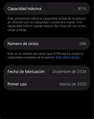 iPhone 16 Pro 256GB - Excelente estado - Blanco