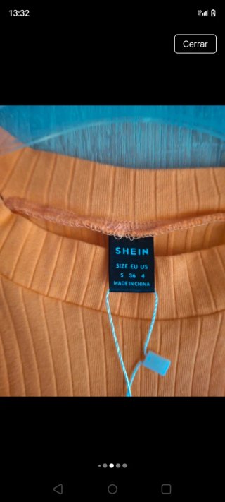 Body SHEIN naranja talla S