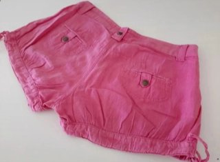 Shorts Zara Lino Rosa