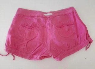 Shorts Zara Lino Rosa