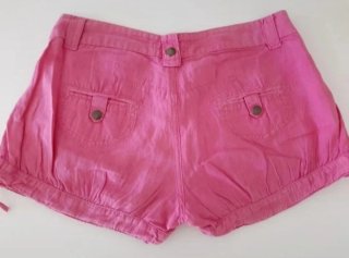Shorts Zara Lino Rosa