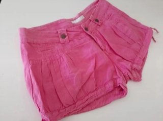 Shorts Zara Lino Rosa