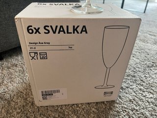 Confezione da 6 calici flute champagne IKEA SVÄLKA