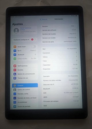 APPLE IPAD AIR 2 CELULAR+WIFI 16GB PERFECTO ESTADO