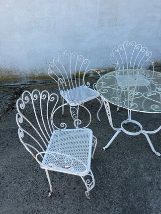 Tavolo e 4 sedie da giardino