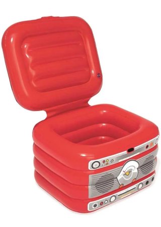 BESTWAY 43184 Nevera Hinchable Flotante Tocadiscos