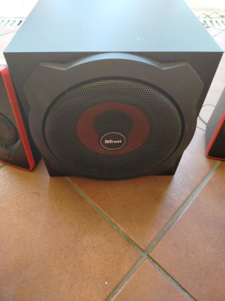 Altoparlanti Trust con Subwoofer PC Nero/Rosso