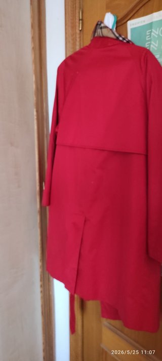 Gabardina Burberrys Vintage Roja - Made in England