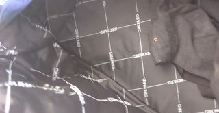 Borsone Ghepard nero con dettagli rossi