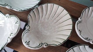 5 Raviere Richard Ginori decoro verde