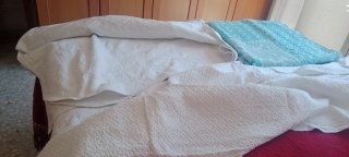 3 Colchas Cama 135x180 cm de algodon