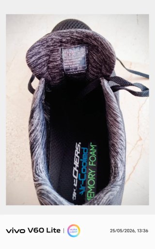 Zapatos air cooled memory form Negros Hombre 43