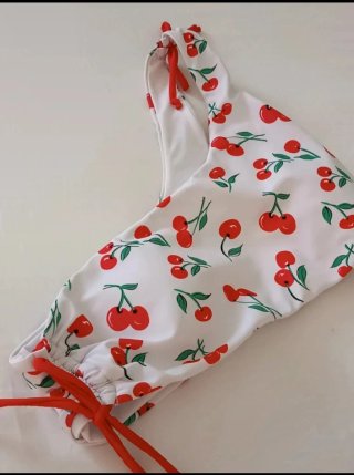 Bikini Lycra Estampado Cerezas