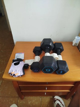 Juego de mancuernas 2.5, 5 y 7.5 kg