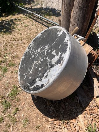 Olla industrial perol inoxidable grande