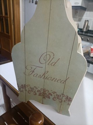 Revistero vintage madera