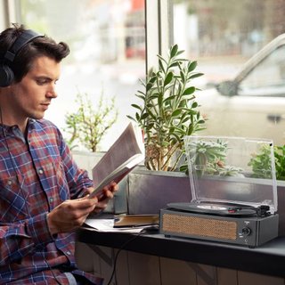 Giradischi vinile vintage con altoparlante Bluetooth