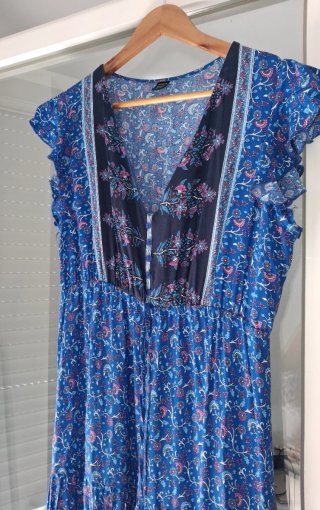 Vestido SHEIN Azul y Morado Talla XL