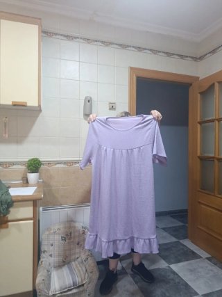 Vestido morado talla XL