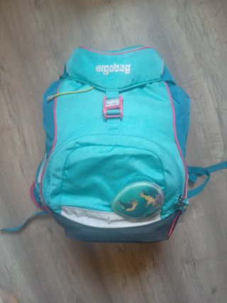 Mochila Ergobag escolar turquesa