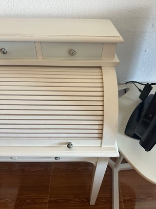 40 euros Joyero blanco con tapa enrollable