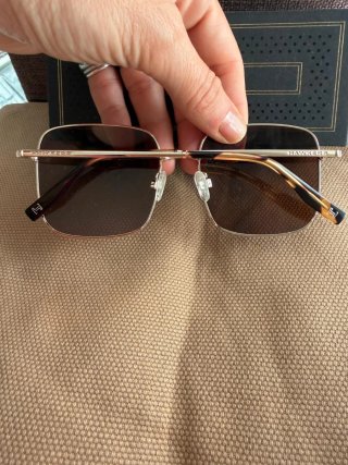 Gafas Hawkers Cuadradas Marrón y Dorado