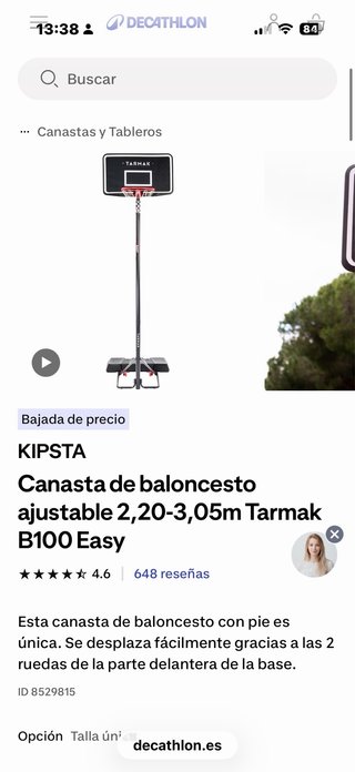 Canasta baloncesto Decathlon URGE SOLO HOY!