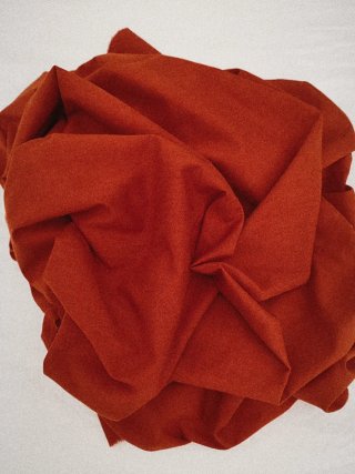 Tela de algodón color teja 70x133 cm