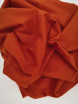 Tela de algodón color teja 70x133 cm