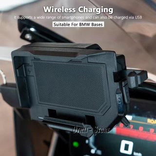 Soporte teléfono moto carga rápida BMW