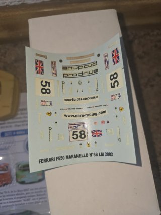 Maqueta Slot Ferrari 550 Maranello 1/32