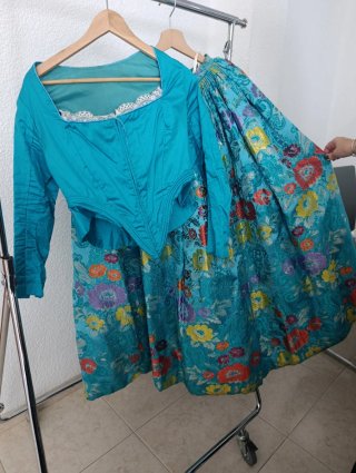 Traje de Fallera Azul