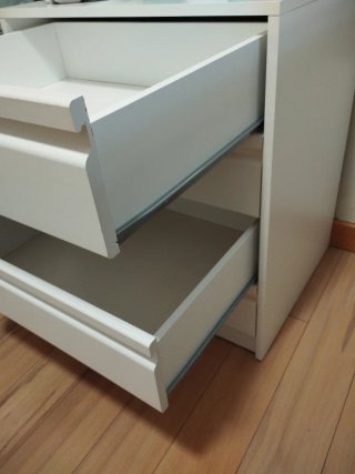 Cajonera blanca para armario