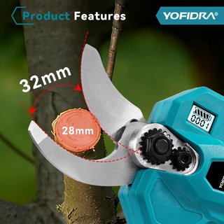 Tijeras de podar electricas con 2 baterias