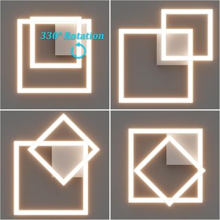 Lampada da soffitto LED regolabile Klighten, moderna