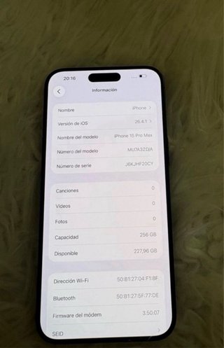 iPhone 15 Pro Max 256GB Azul Marino