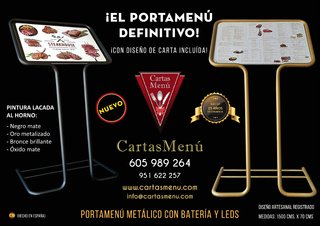 5 Portamenús con Batería Eléctrica