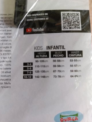 Lote 4 Disfraz inflable unicornio para niña