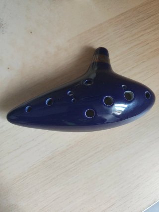 Ocarina de cerámica The Legend of Zelda Azul