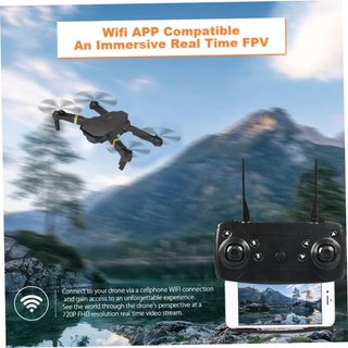 Drone cuadricóptero plegable con cámara 4k