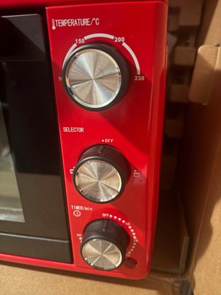 Horno Eléctrico Rojo Orbegozo