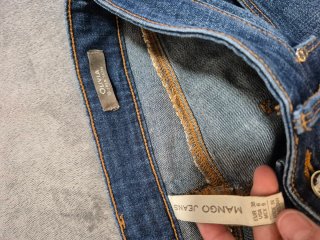 Conjunto jeans Olivia + blusa Mango